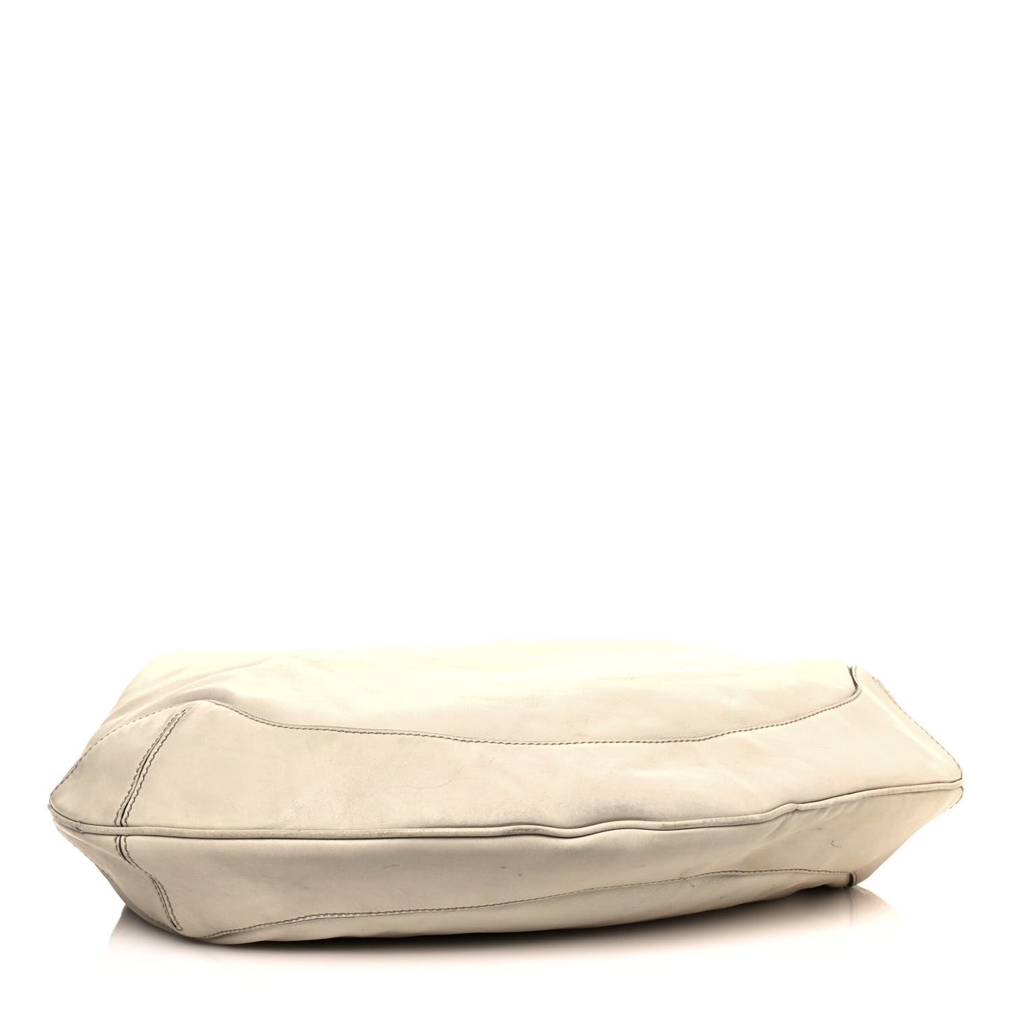 Calfskin Peggy Bamboo Top Handle Hobo Ivory