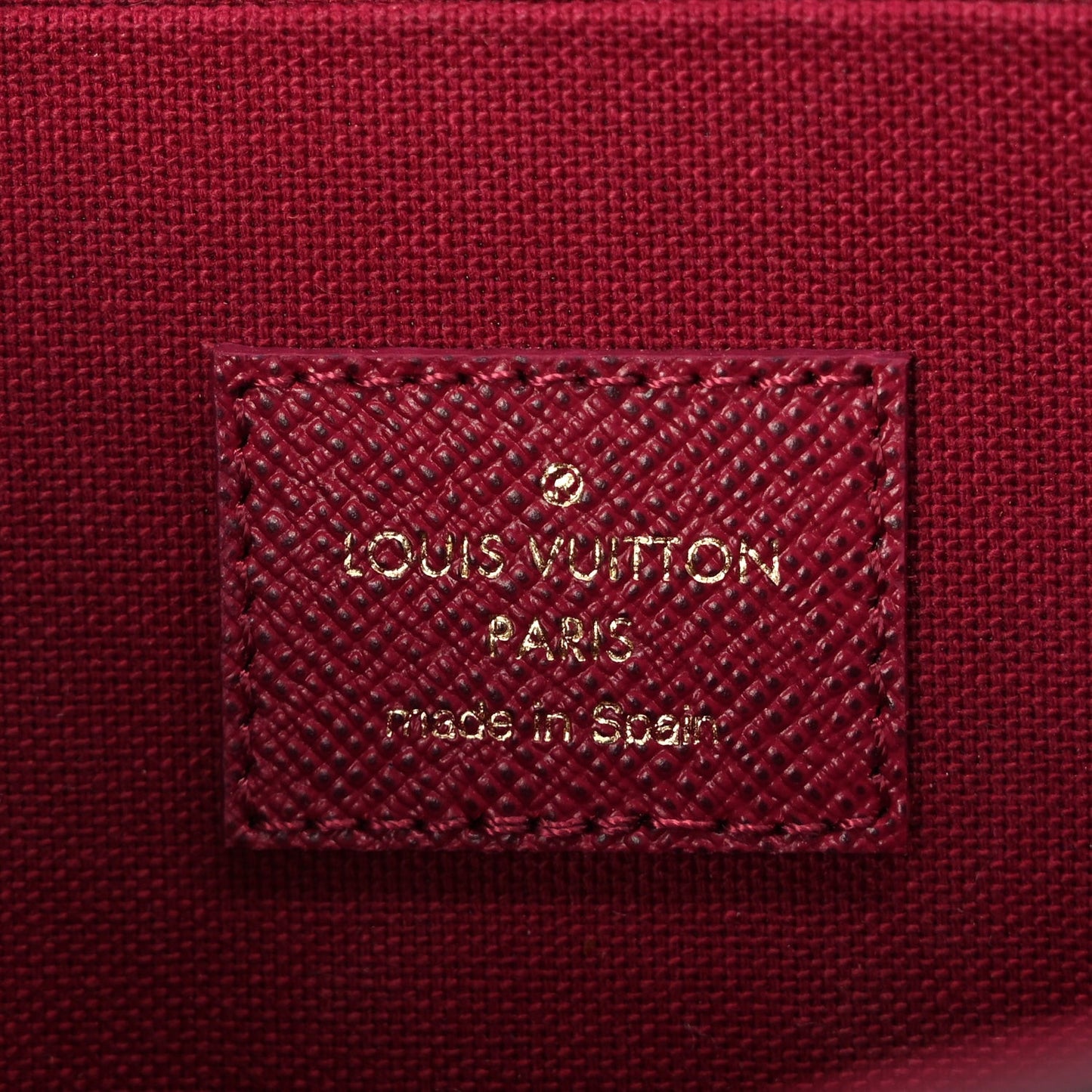 Monogram Pochette Felicie Chain Wallet Fuchsia