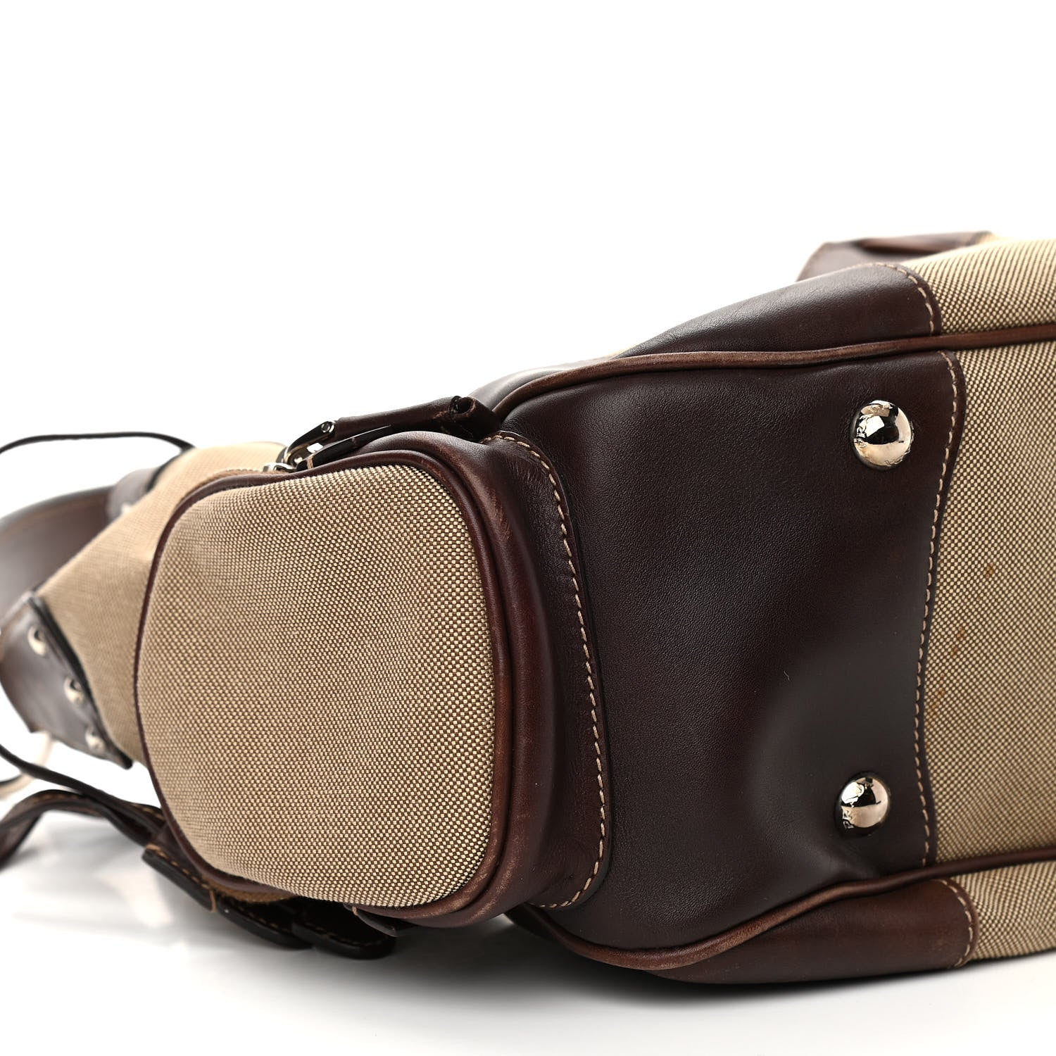 Prada Jacquard Logo Hobo Corda Bruciato 10 of 17