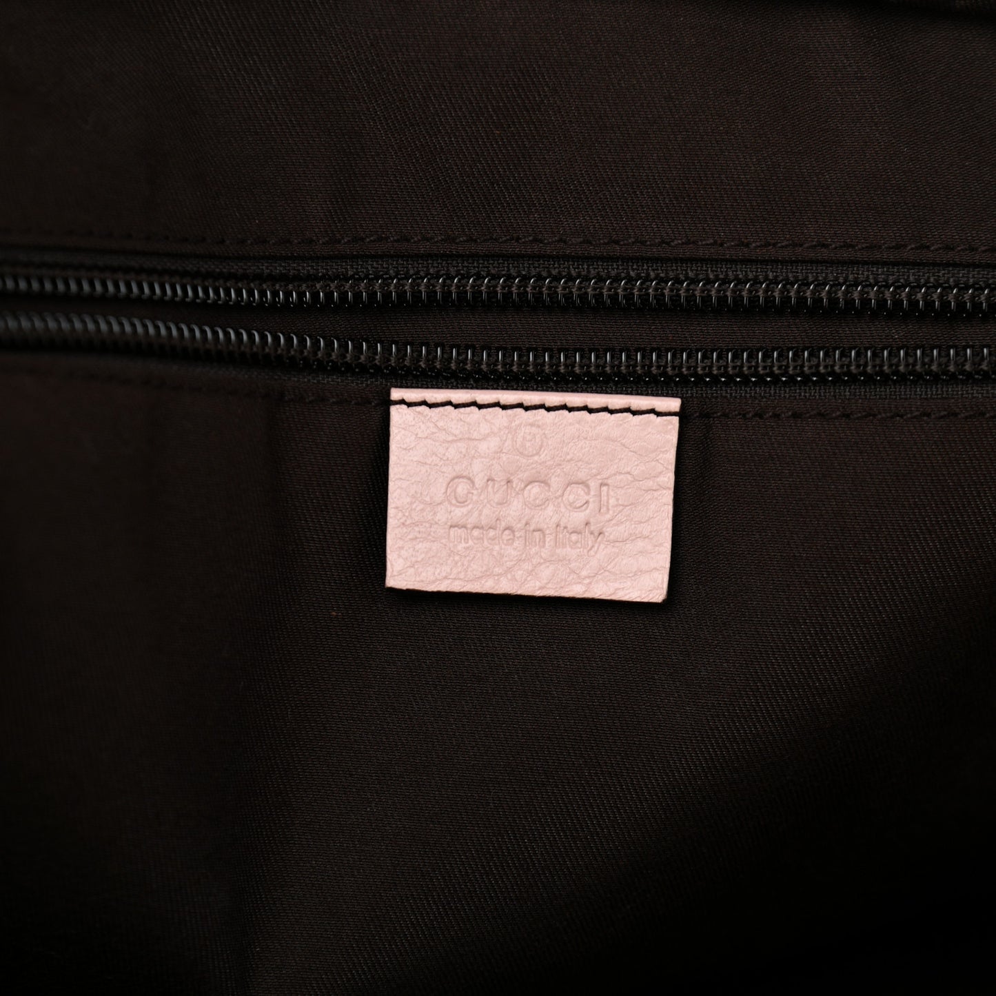 GG Monogram Medium Web Handle Bucket Tote Pink Blue