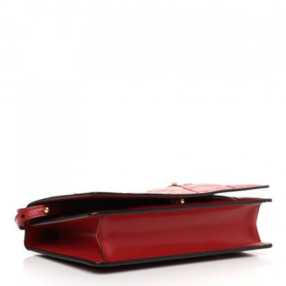 Givenchy Goatskin Quilted GV3 Strap Wallet Vermillon 4 of 14