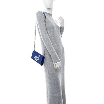 Louis Vuitton Epi Flamingo Twist Chain Wallet Blue 3 of 8