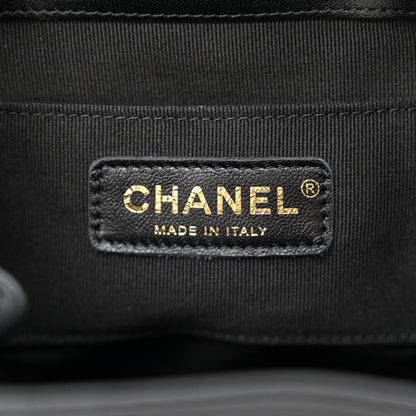 Chanel Lambskin Quilted Small Duma Drawstring Backpack Black 6 of 11