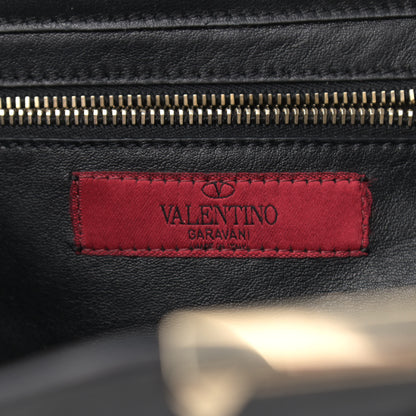 Valentino Garavani Vitello Small Rockstud Tote Black 6 of 10