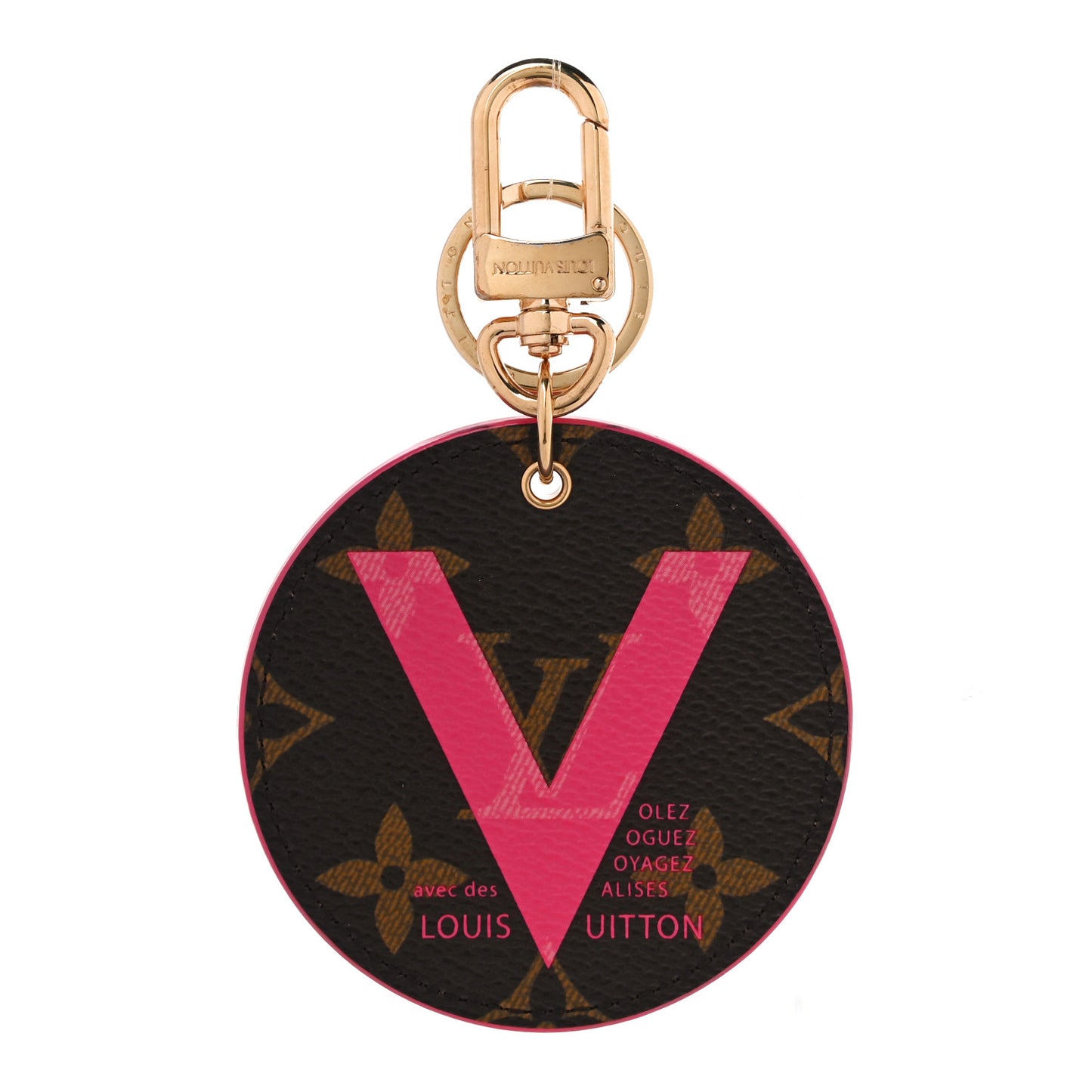 Monogram Illustre V Bag Charm Key Ring Grenade