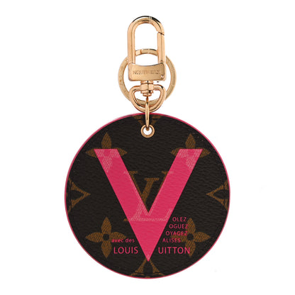 Louis Vuitton Monogram Illustre V Bag Charm Key Ring Grenade 1 of 3