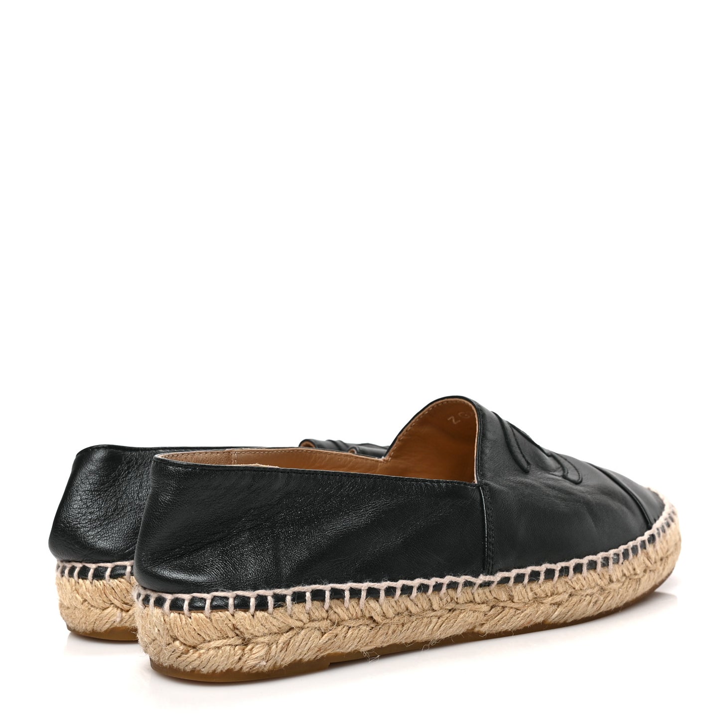 Lambskin CC Espadrilles 37 Black