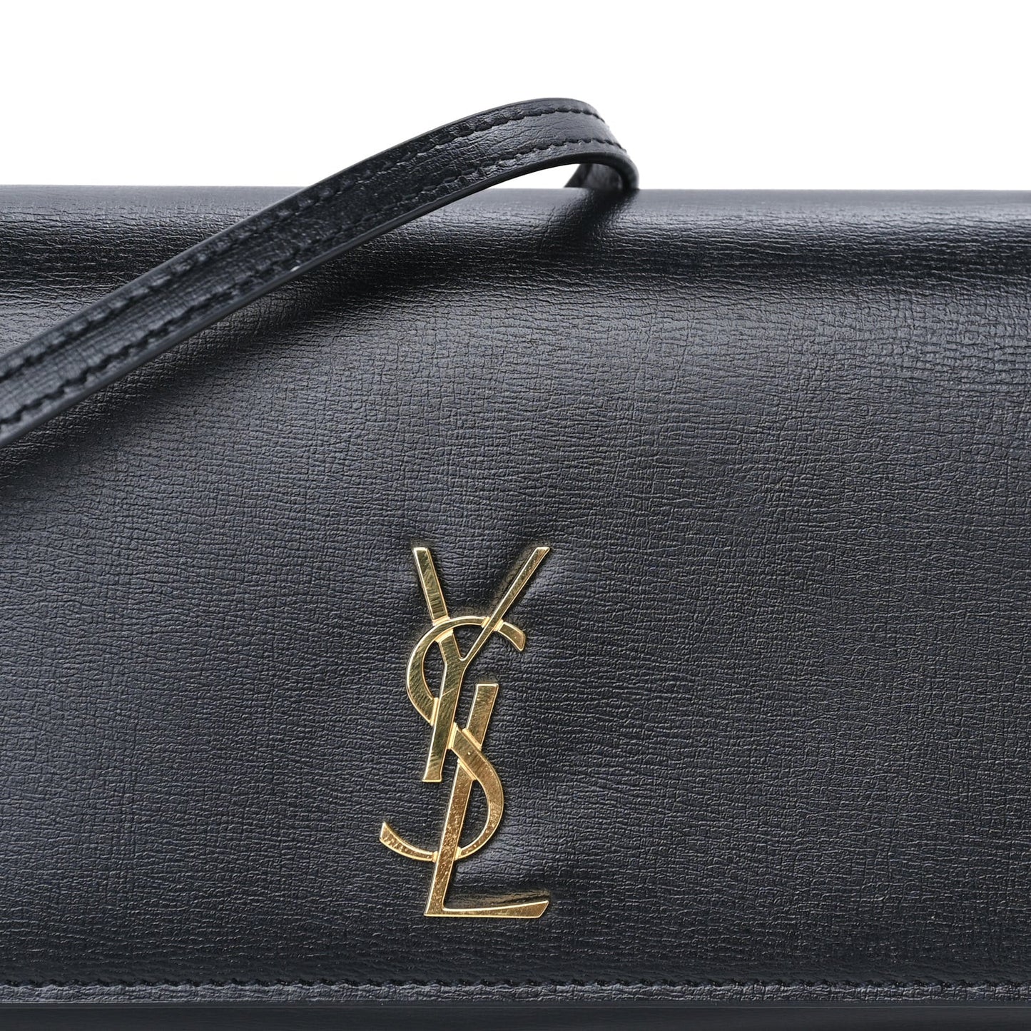 Calfskin Monogram Cassandre Phone Holder With Strap Black