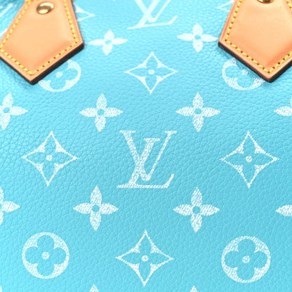 Louis Vuitton Calfskin Monogram Speedy P9 Bandouliere 25 Turquoise 8 of 10