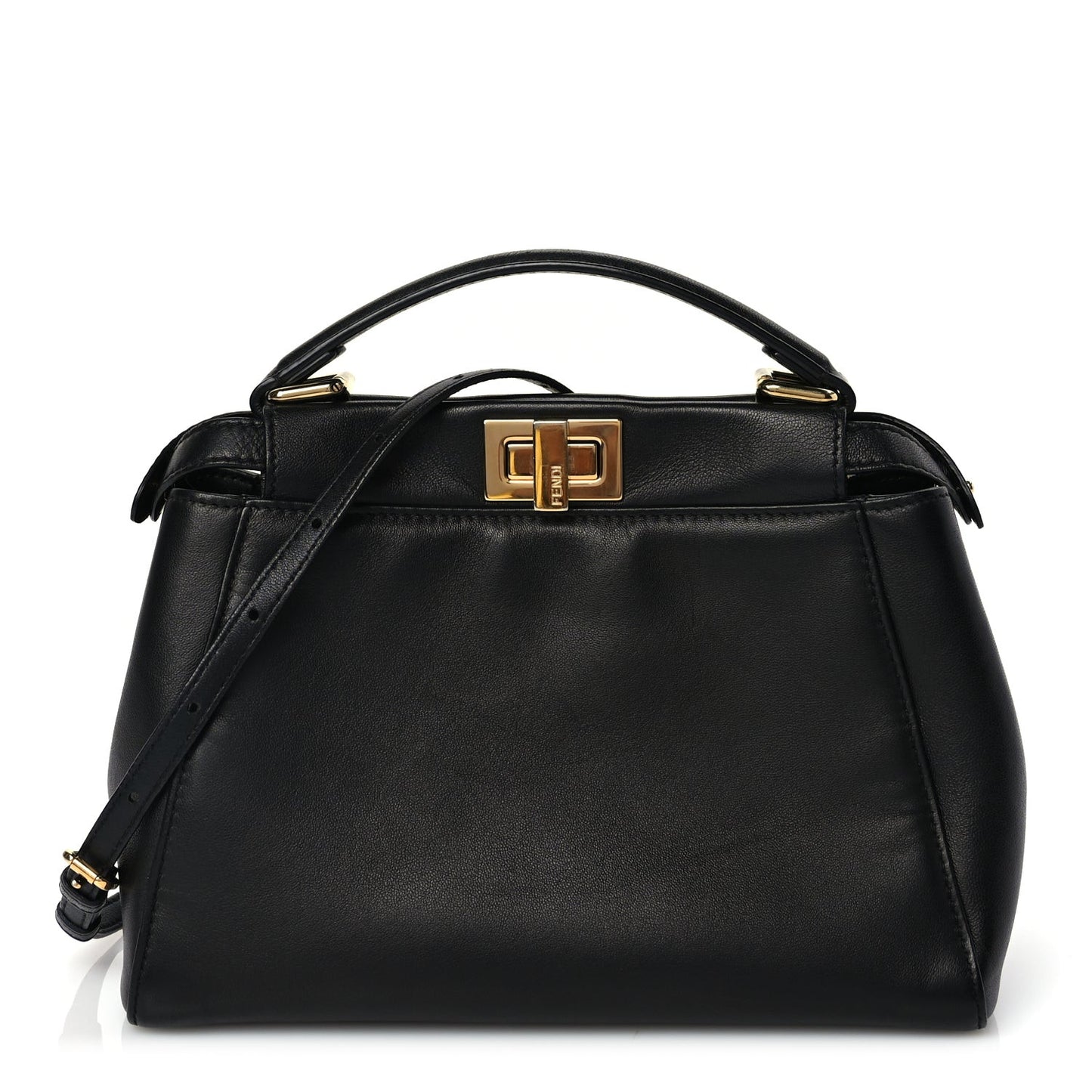 Nappa Mini Peekaboo Iconic Satchel Black