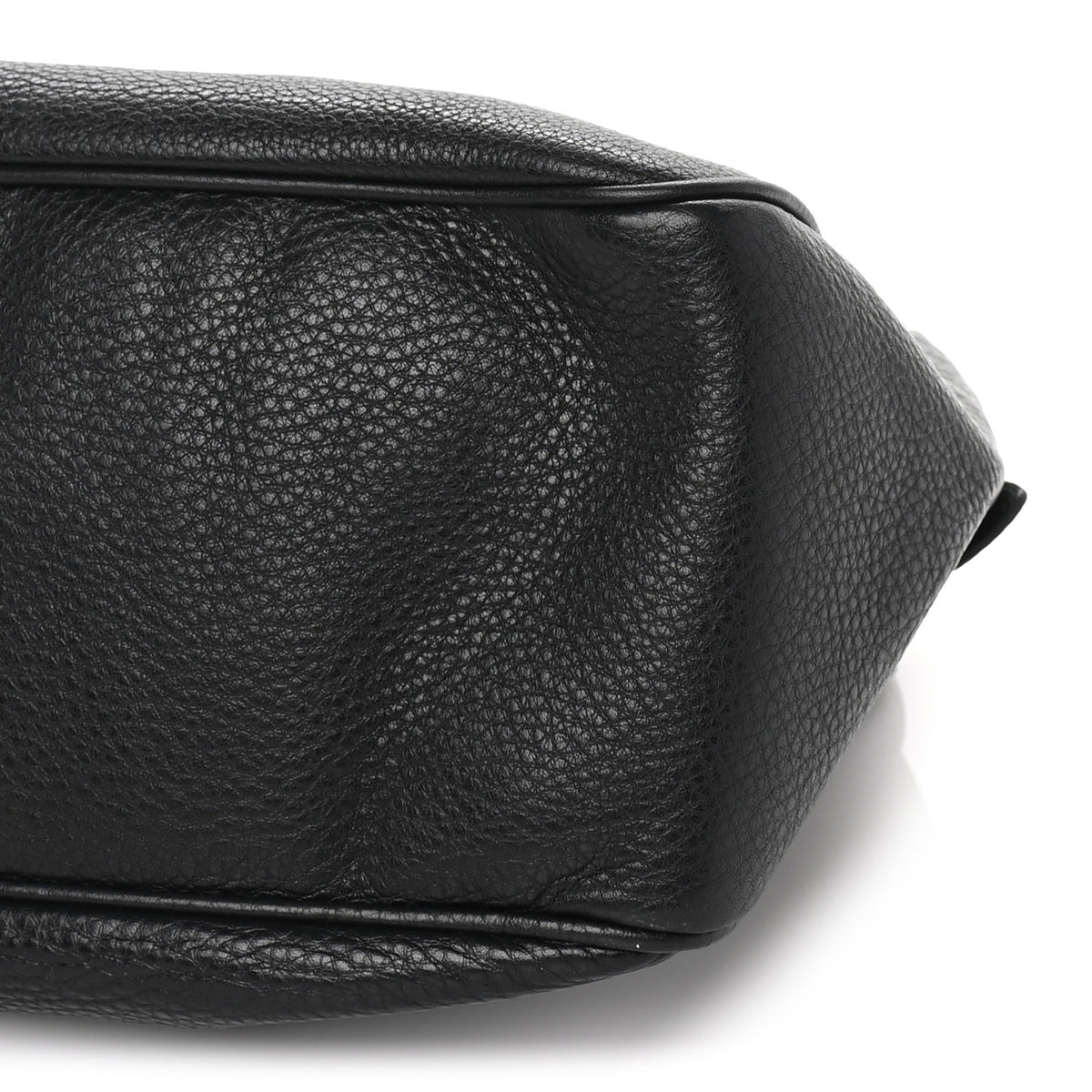 Pebbled Calfskin Medium Soho Bowler Black