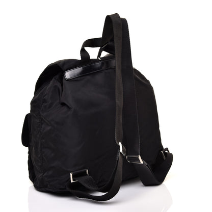 Prada Tessuto Nylon Vela Saffiano Large Backpack Black 2 of 13