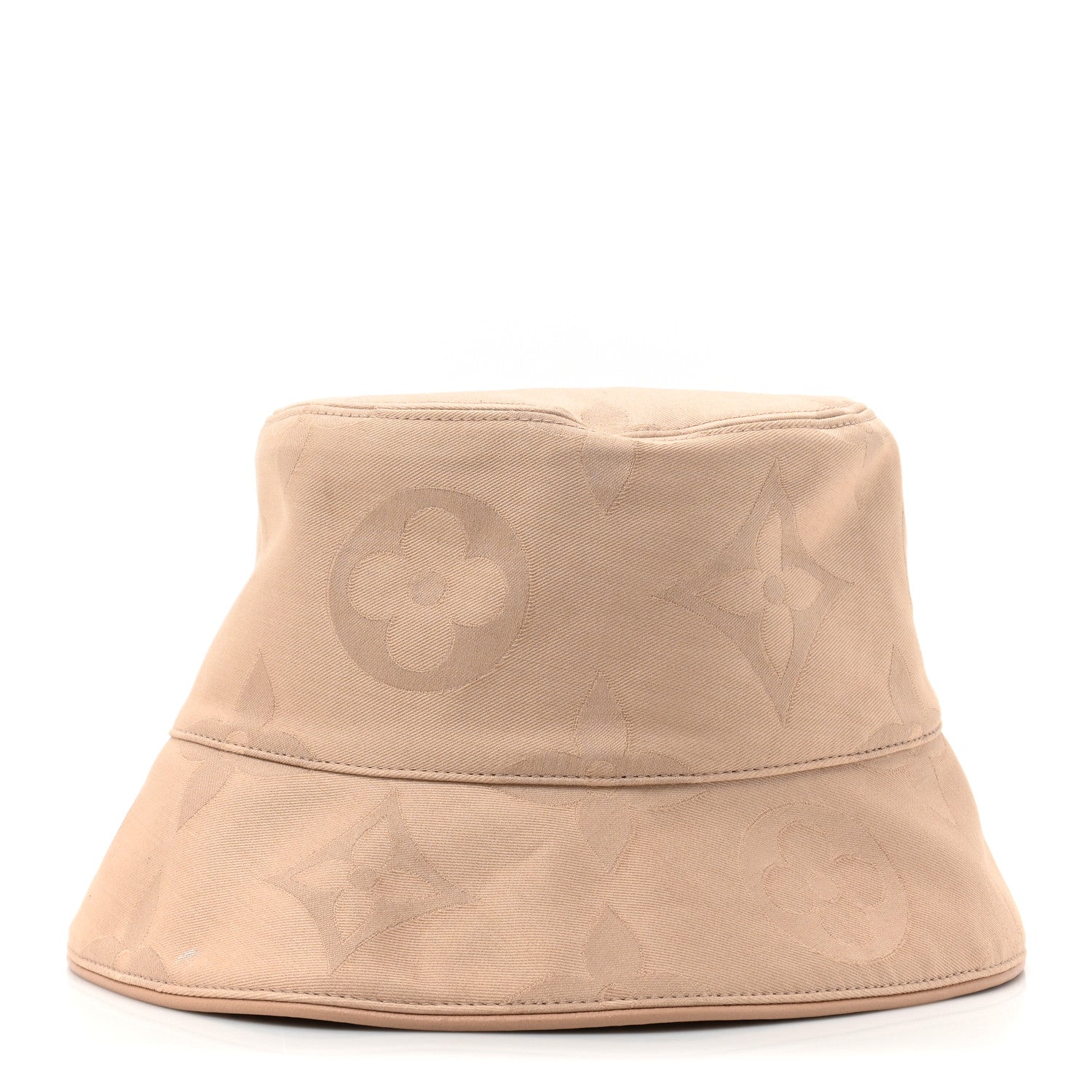 Louis Vuitton Cotton Monogram Flower Tile Reversible Bucket Hat S Beige 3 of 7