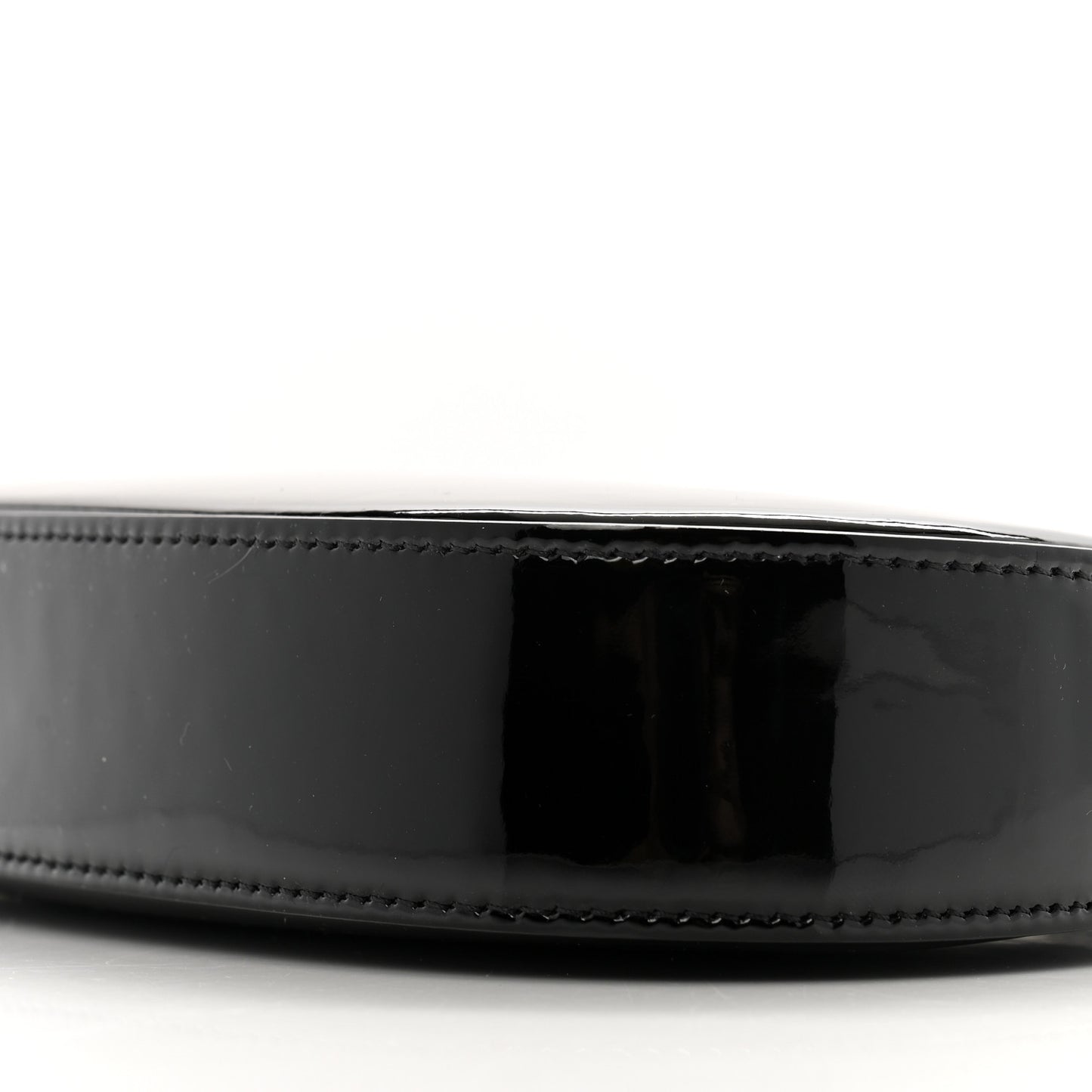 Patent Calfskin Medium Tilly Triomphe Shoulder Bag Black