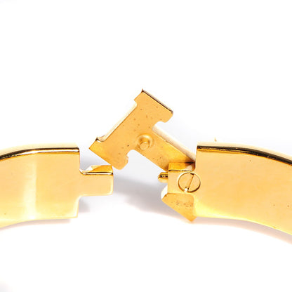 Hermes Enamel Narrow Clic Clac H Bracelet Orange 6 of 6