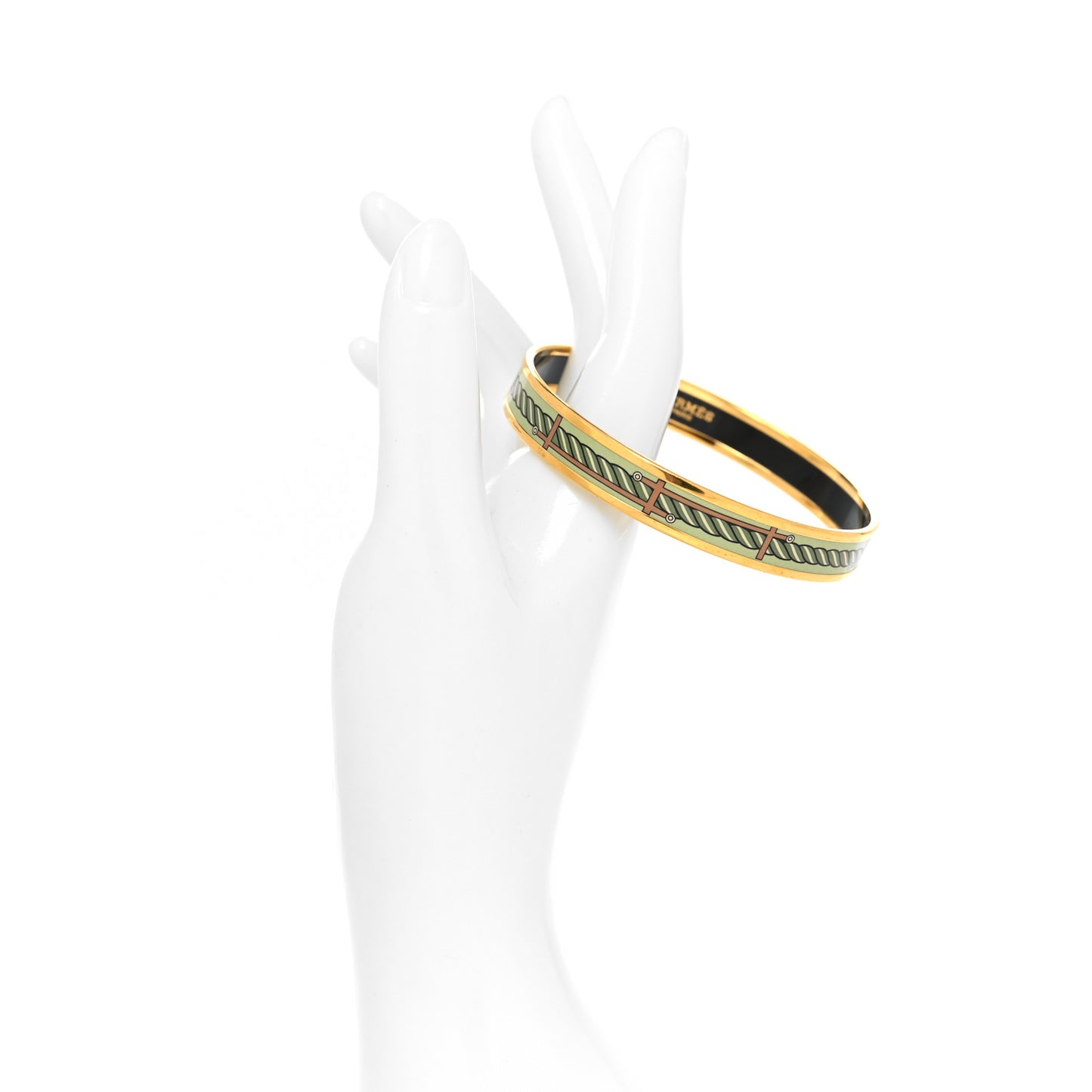 Enamel Printed Narrow Quadridge Bracelet 70