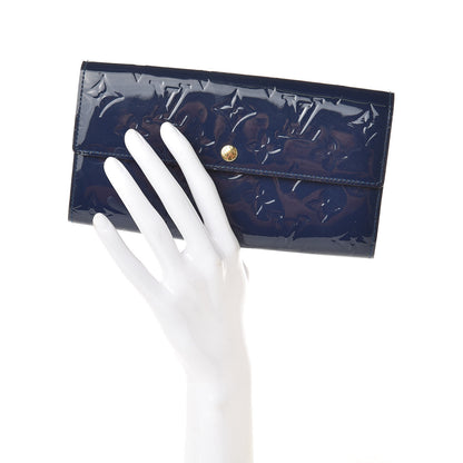 Louis Vuitton Vernis Sarah Wallet Grand Blue 2 of 7