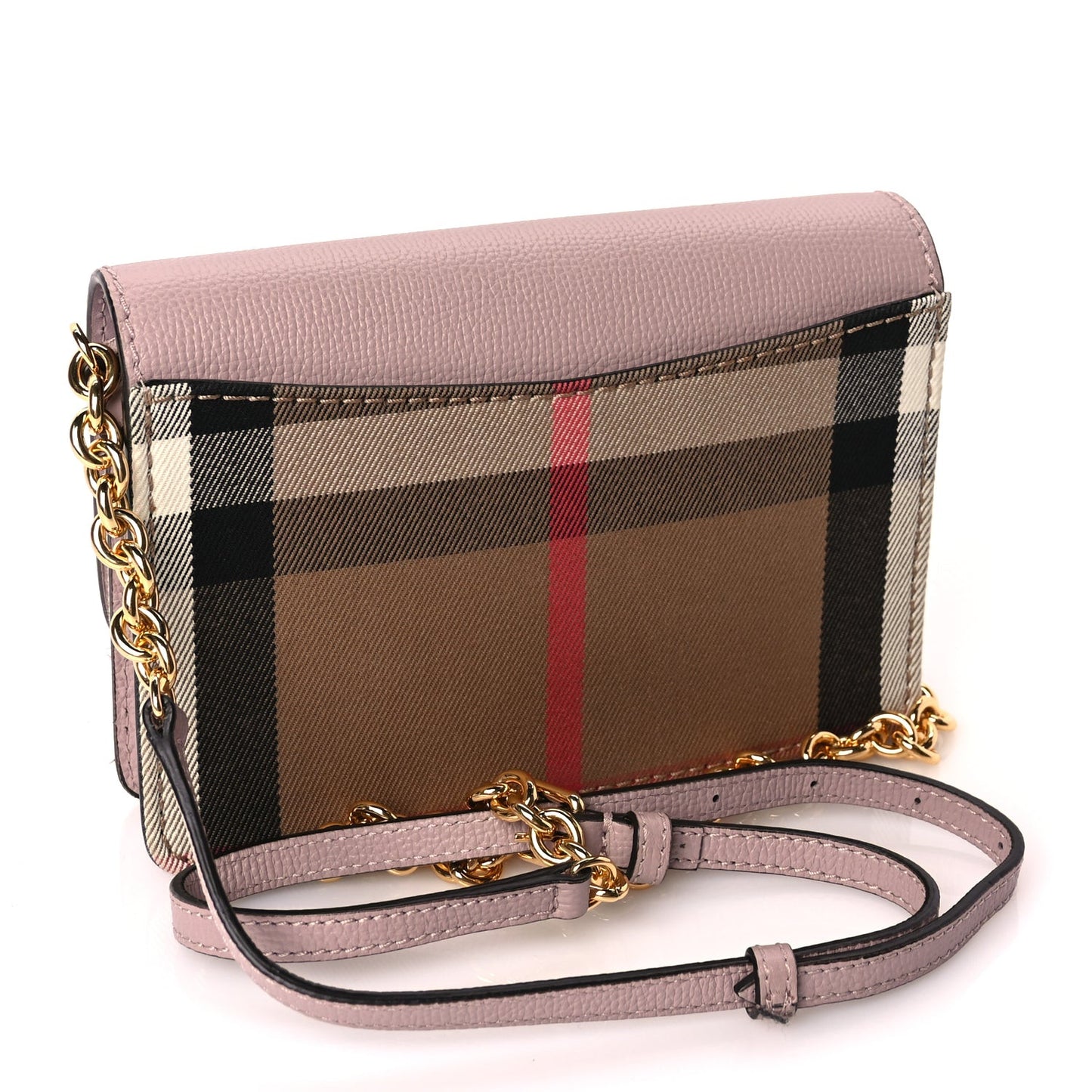 Derby Calfskin House Check Mini Hampshire Crossbody Pale Orchid
