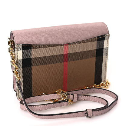 Burberry Derby Calfskin House Check Mini Hampshire Crossbody Pale Orchid 2 of 8