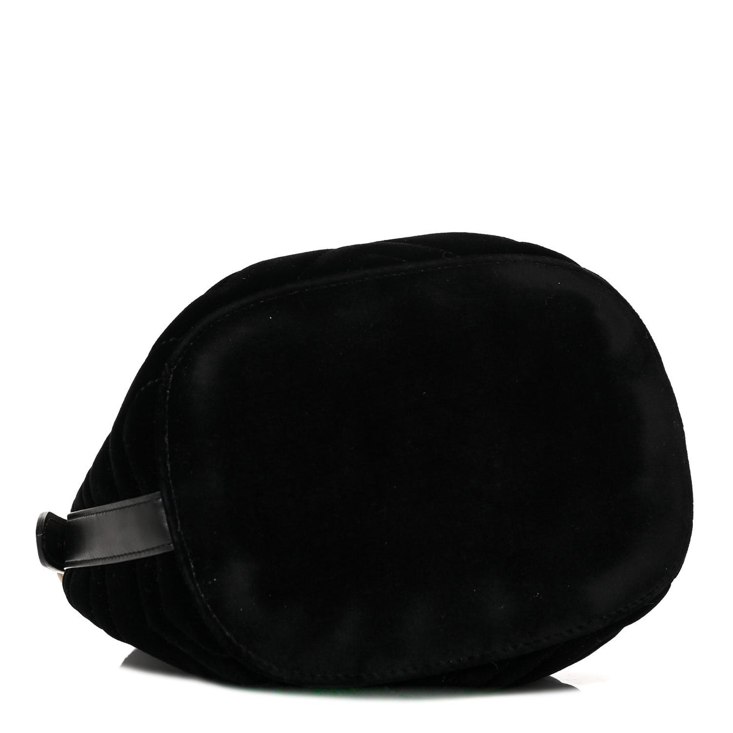 Velvet Matelasse GG Marmont Bucket Bag Black