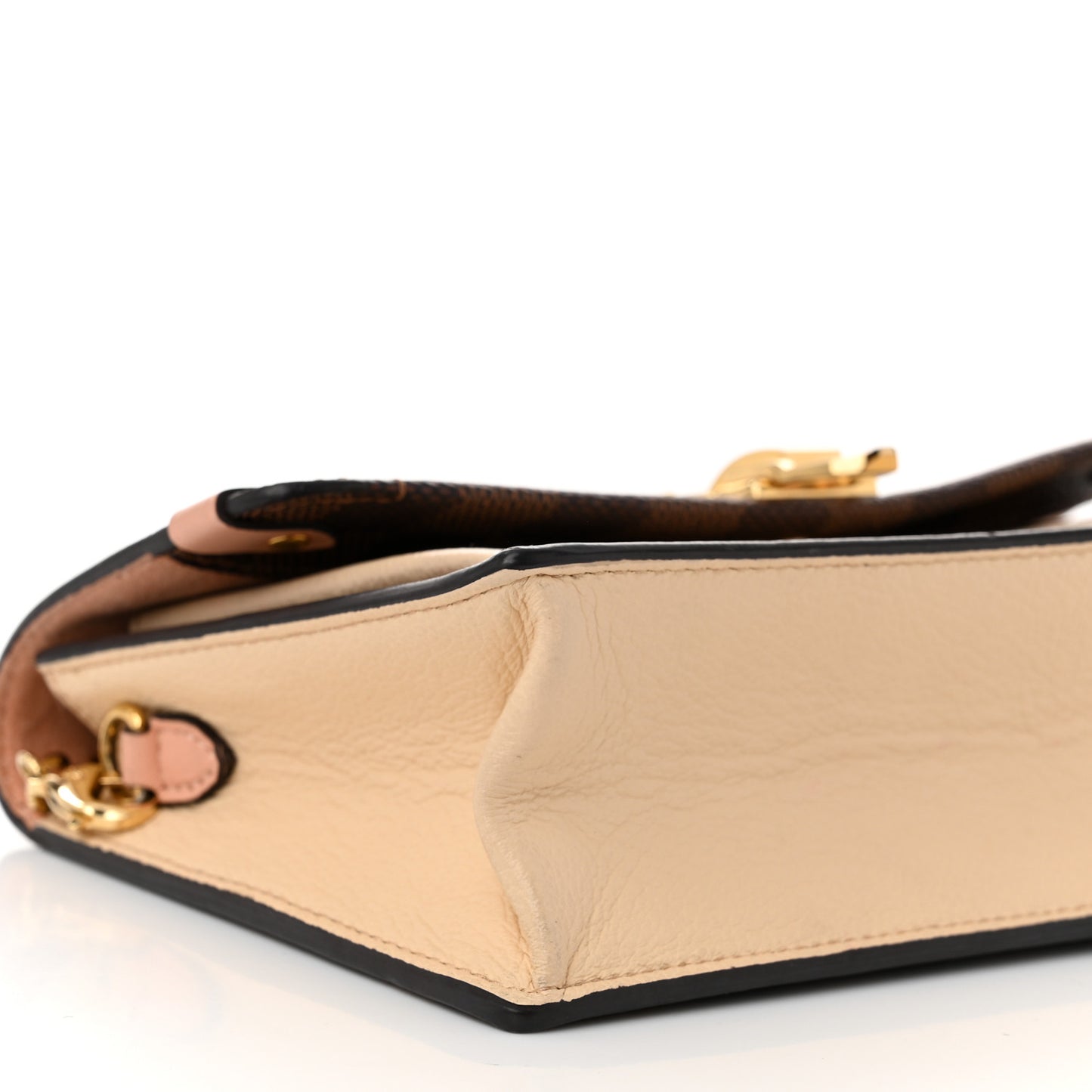 Damier Ebene Vavin Chain Wallet Creme