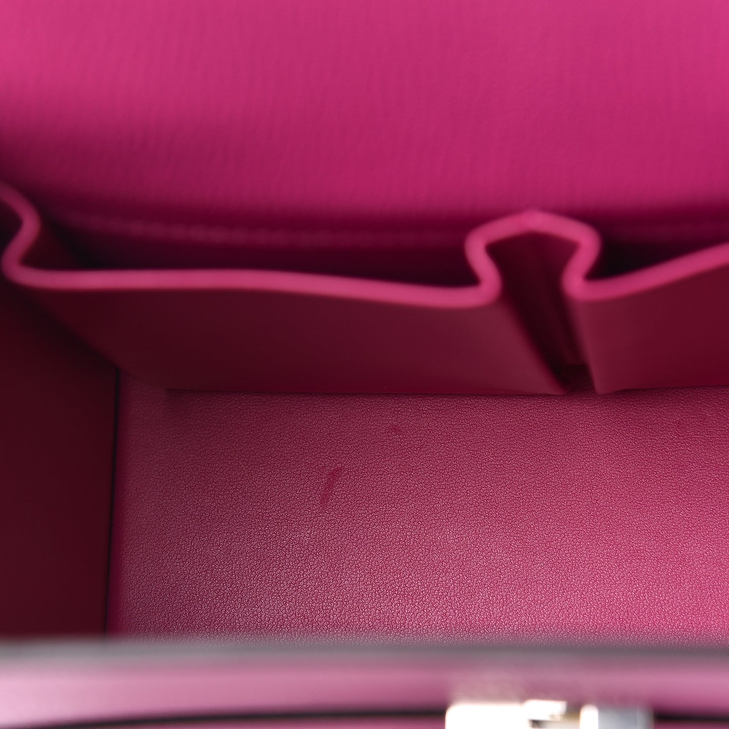 Chevre Mysore Enamel Cinhetic Boxy Top Handle Bag Rose Pourpre