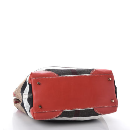 Burberry Canvas Mega Check Medium Maidstone Red 4 of 11