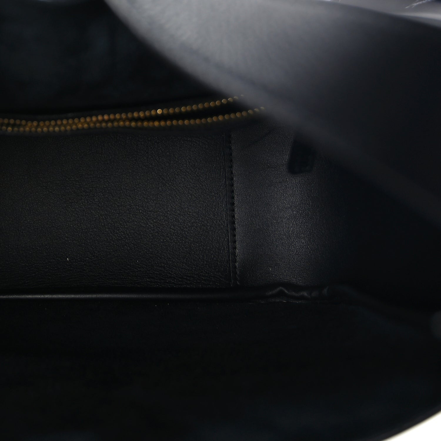 Saint Laurent Grained Calfskin Small Le 5 A 7 Supple Hobo Black 4 of 8
