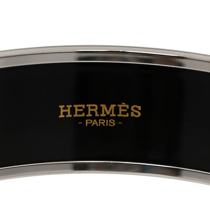 Hermes Enamel Printed Wide Balcons du Guadalquivir Bracelet 70 Silver 4 of 5