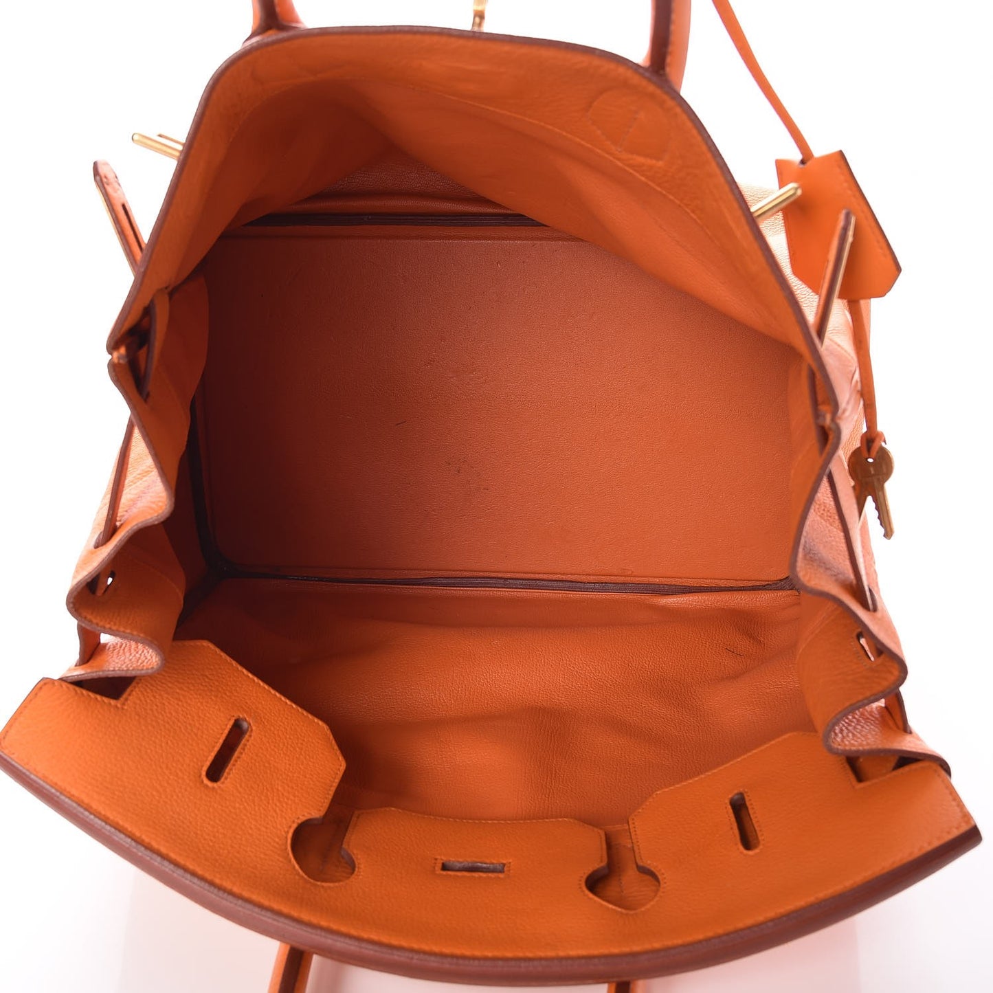 Taurillon Clemence HAC Birkin 40 Orange