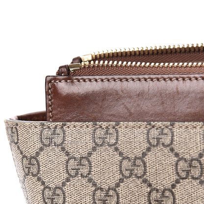 Gucci GG Supreme Monogram Medium Zippered Bucket Tote Beige Tuscany 17 of 25