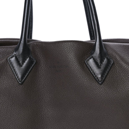 Louis Vuitton Veau Cachemire Monogram Tote W PM  Chocolate 6 of 7