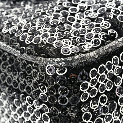 Chanel Sequin Medium Single Flap Dark Silver 12 of 17