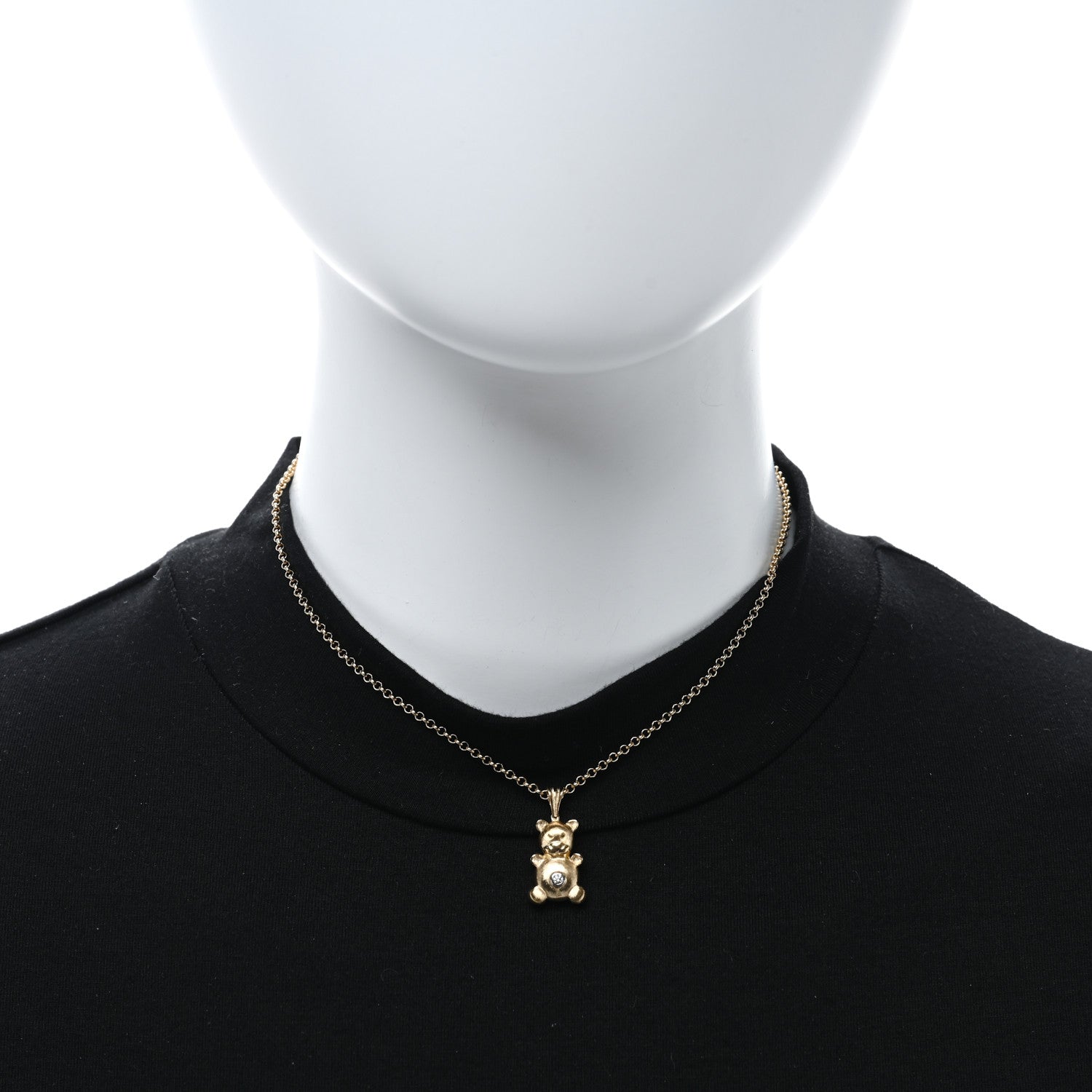 Buccellati 18K Yellow Gold Diamond Bubu Necklace 2 of 6