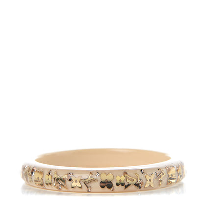 Louis Vuitton Resin Swarovski Medium Inclusion Bracelet PM Nacre 1 of 3