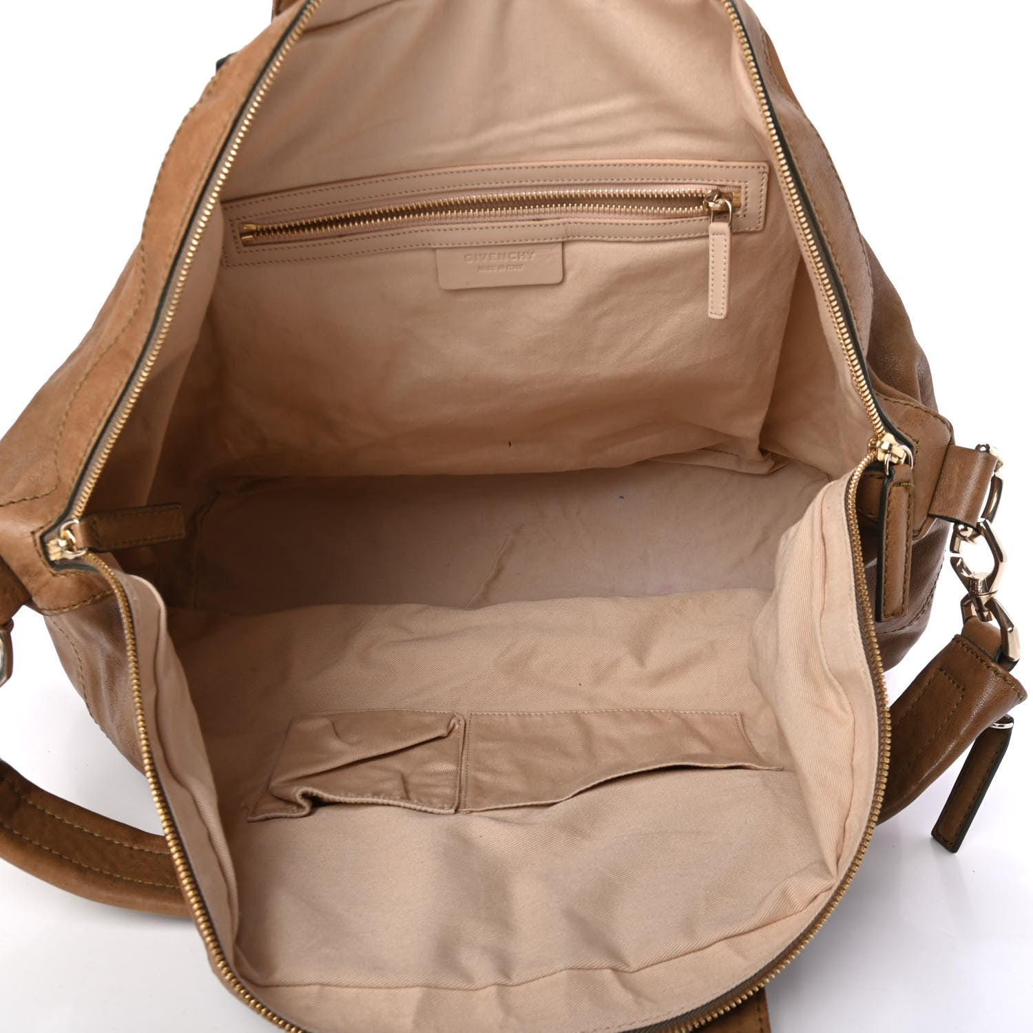 Givenchy Wrinkled Lambskin Large Nightingale Tan 4 of 4