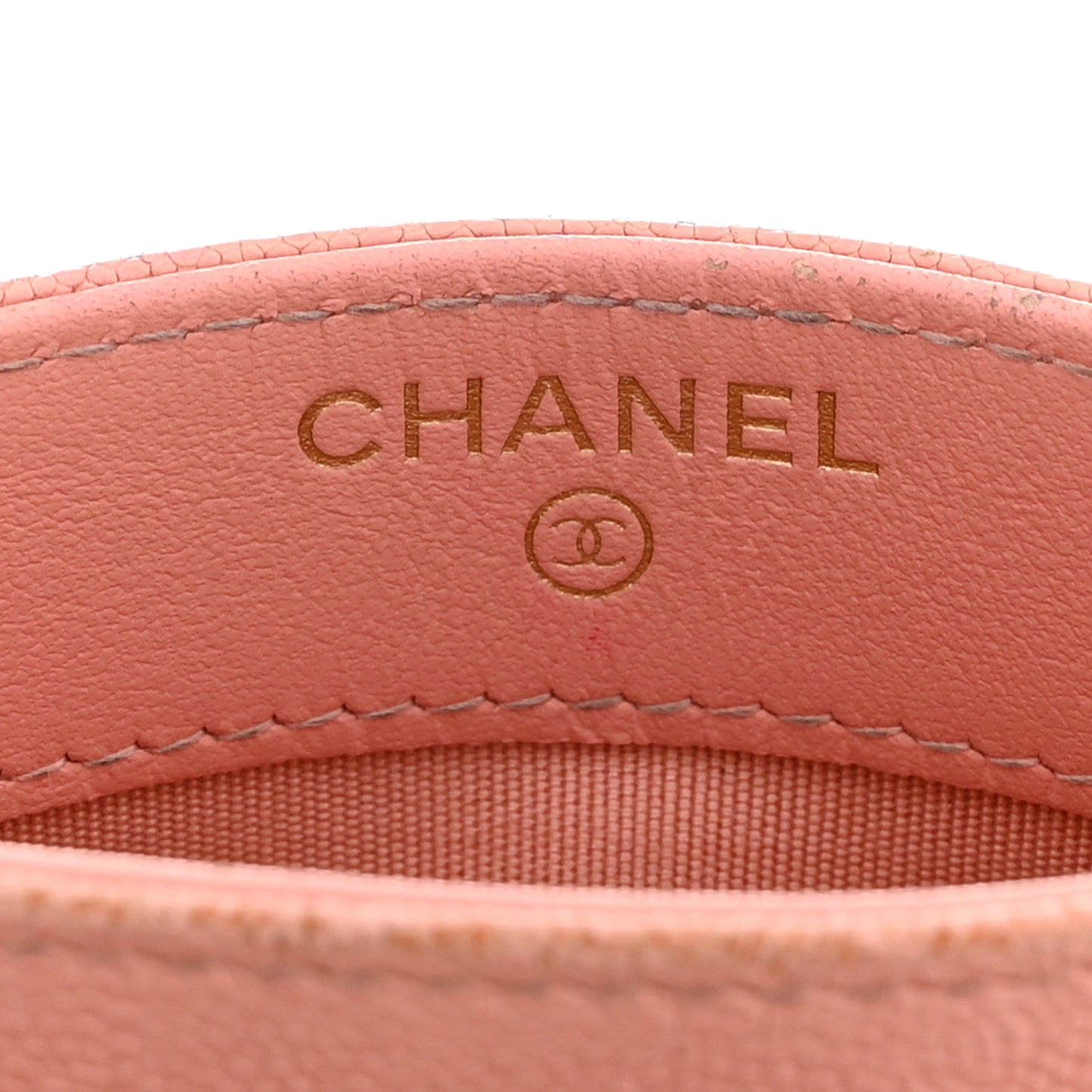 Caviar Quilted Boy Card Holder Light Pink