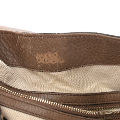 Gucci Pebbled Calfskin Medium Soho Shoulder Bag Brown 13 of 24