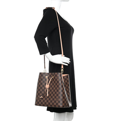 Louis Vuitton Damier Ebene Neonoe MM Venus Pink 2 of 10