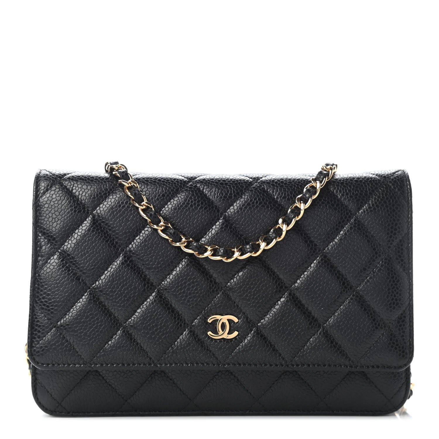 Chanel Caviar Quilted Wallet On Chain WOC Black 1 of 9