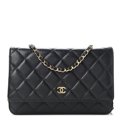 Chanel Caviar Quilted Wallet On Chain WOC Black 1 of 9