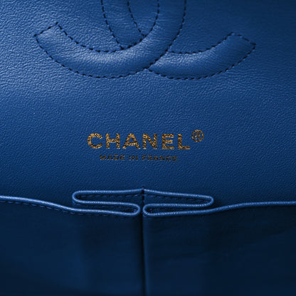 Chanel Denim Quilted Medium Double Flap Blue 6 of 10