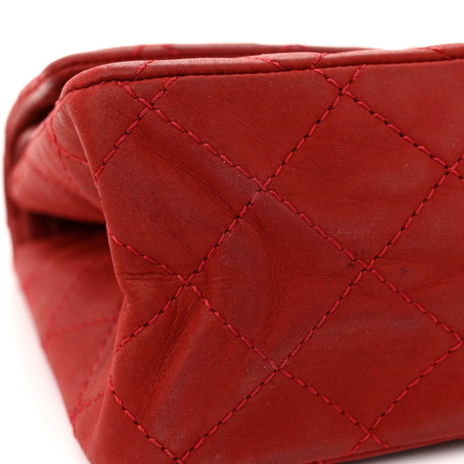 Chanel Iridescent Calfskin Quilted 2.55 Reissue 226 Flap Red 15 of 15