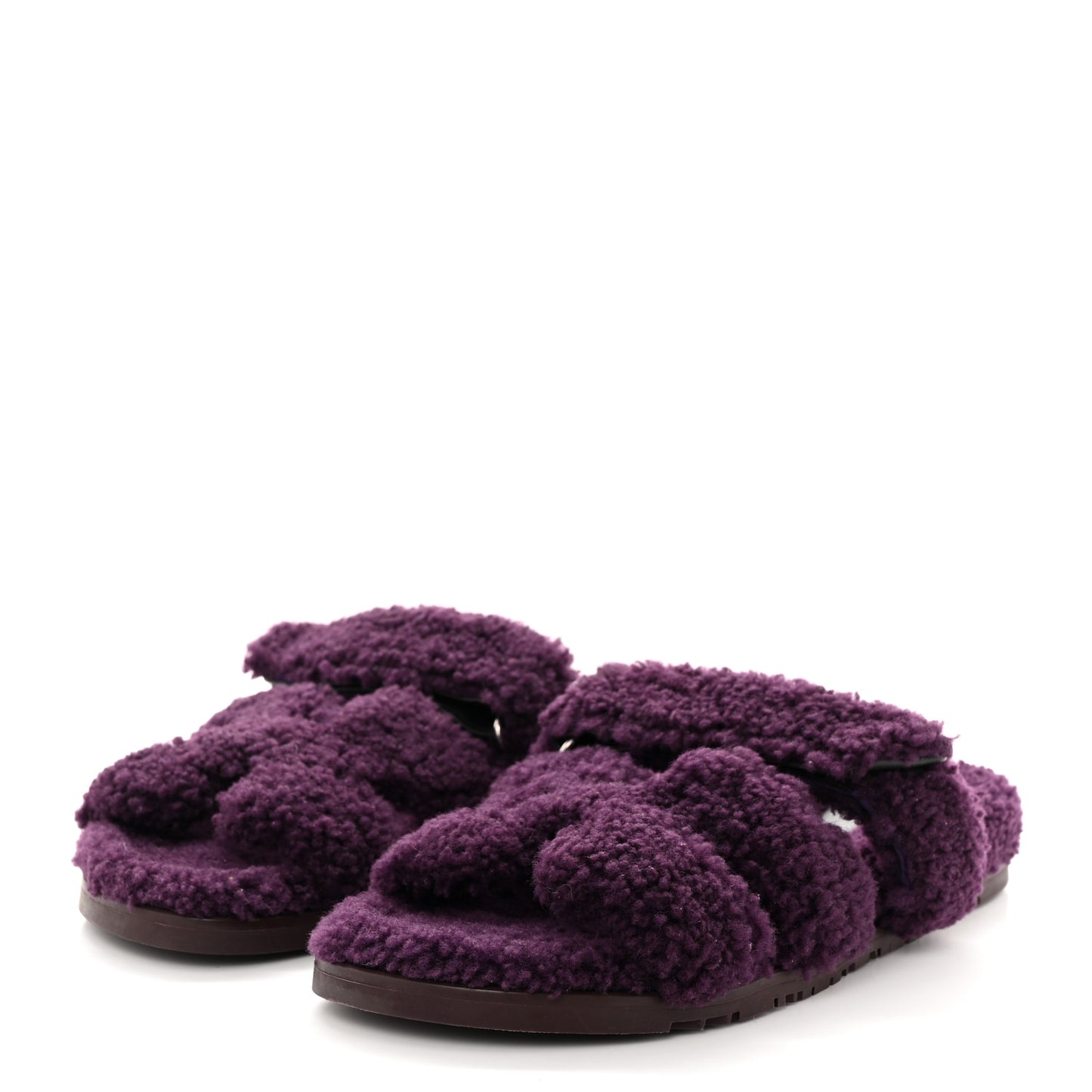 Woolskin Womens Chypre Sandals 40.5 Violet Fonce