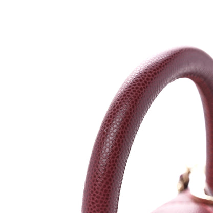 Chanel Caviar Quilted Extra Mini Coco Handle Flap Burgundy 11 of 13