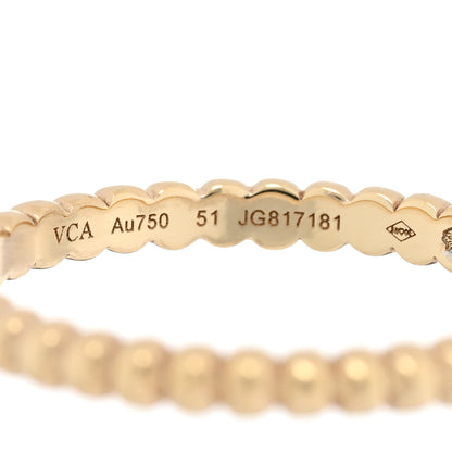 Van Cleef & Arpels 18K Yellow Gold Small Perlee Ring 51 5.75 4 of 5