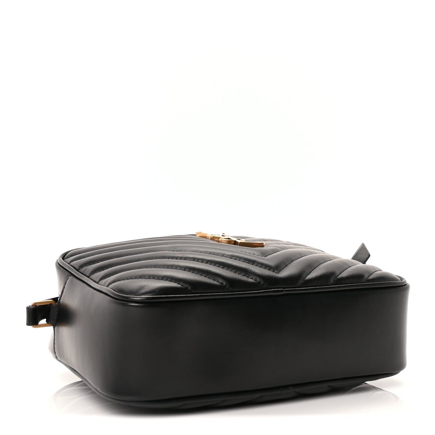 Saint Laurent Calfskin Matelasse Monogram Lou Camera Bag Black 3 of 8