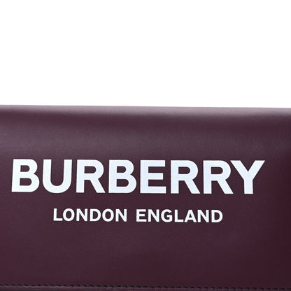 Burberry Calfskin Logo Hazelmere Wallet With Detachable Strap  Mahogany Red 6 of 8