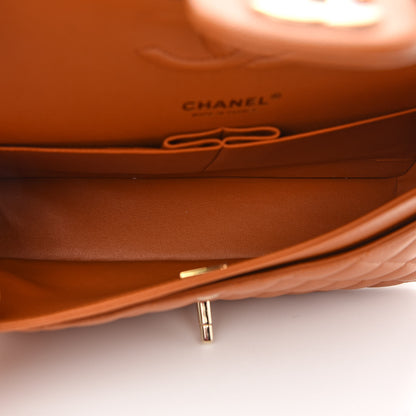 Chanel Caviar Quilted Medium Double Flap Light Brown 5 of 9