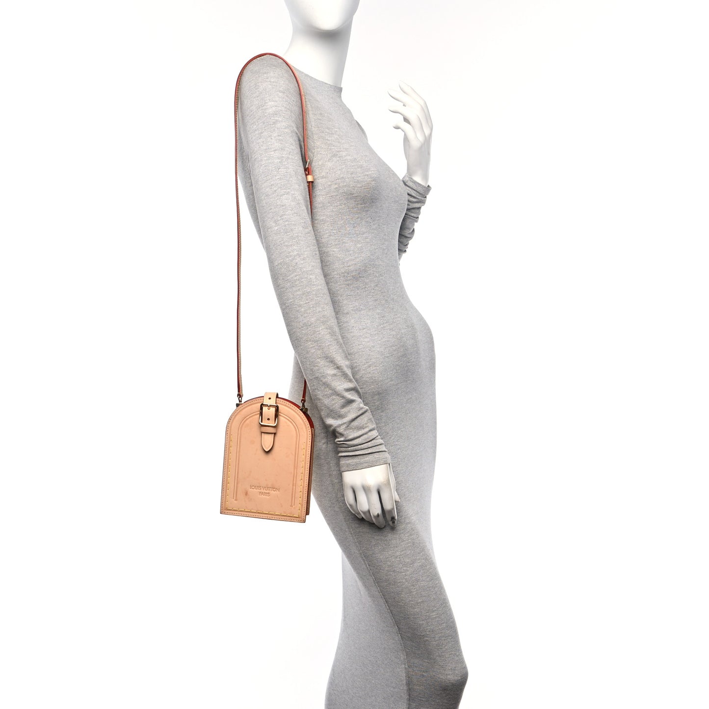 Name Tag XL Clutch Beige